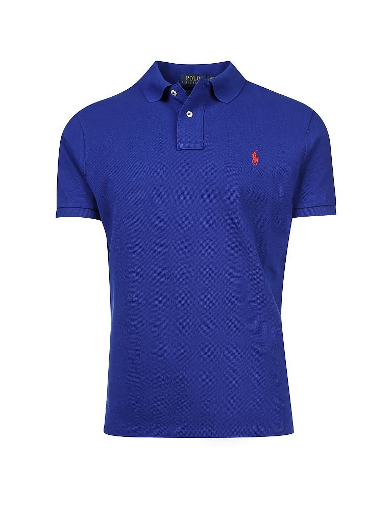 POLO RALPH LAUREN Poloshirt Custom Slim Fit blau   M herren